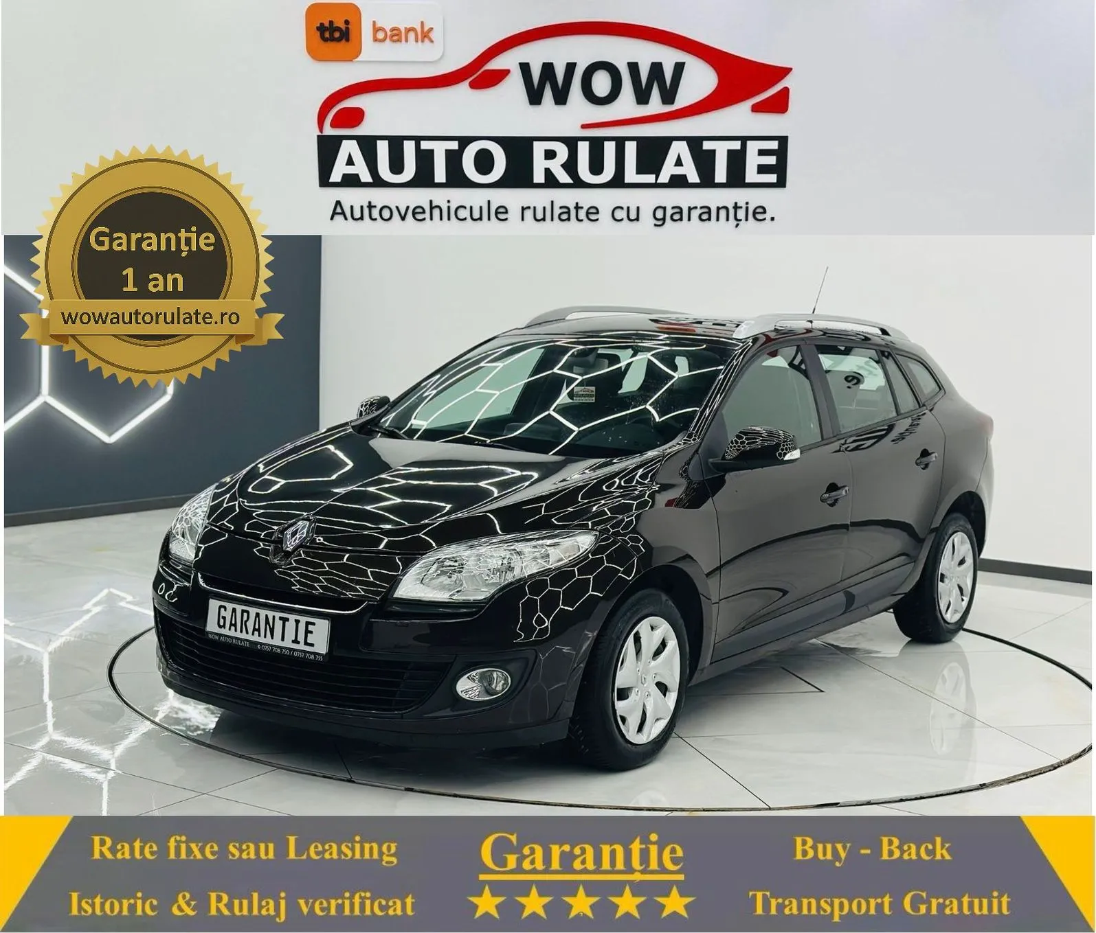RENAULT MEGANE 2013 1.5D E5 Garantie 12 Luni Rate Avans 0 Doar Cu Buletinul 2013 - WOW Auto Rulate