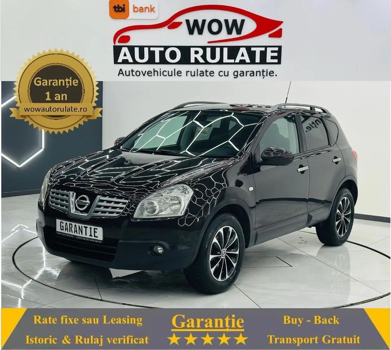 NISSAN Qashqai 2009 2.0D E4 Garantie 12 Luni Rate Avans 0 Doar Cu Buletinul 2009 - WOW Auto Rulate