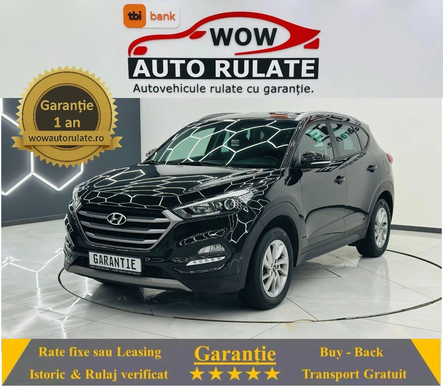 HYUNDAI TUCSON 2018 1.6i E6 Garantie 12 Luni Rate Avans 0 Doar Cu Buletinul 2018 - WOW Auto Rulate