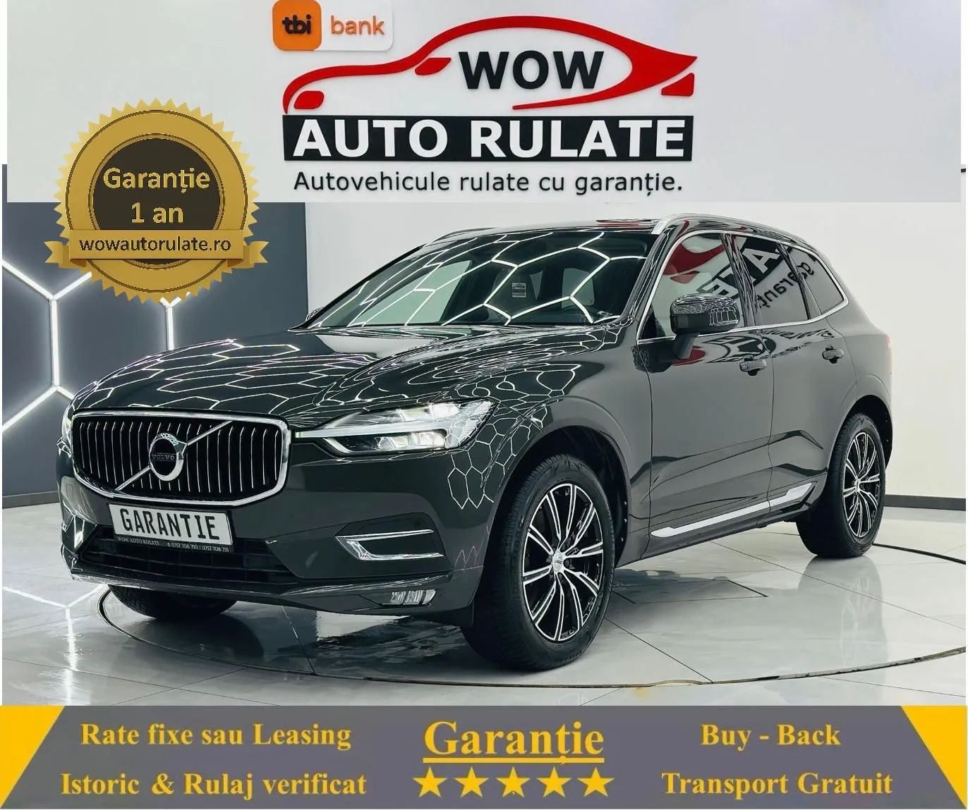 VOLVO Xc-60 2019 2.0D E6 Garantie 12 Luni Rate Avans 0 Doar Cu Buletinul 2019 - WOW Auto Rulate