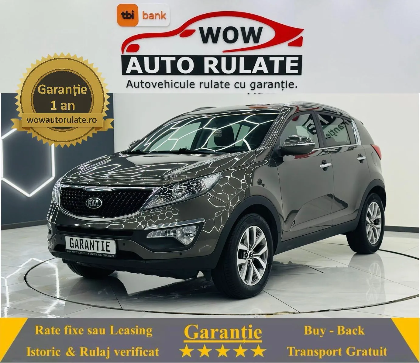KIA SPORTAGE 2014 1.7D E5 Garantie 12 Luni Rate Avans 0 Doar Cu Buletinul 2014 - WOW Auto Rulate