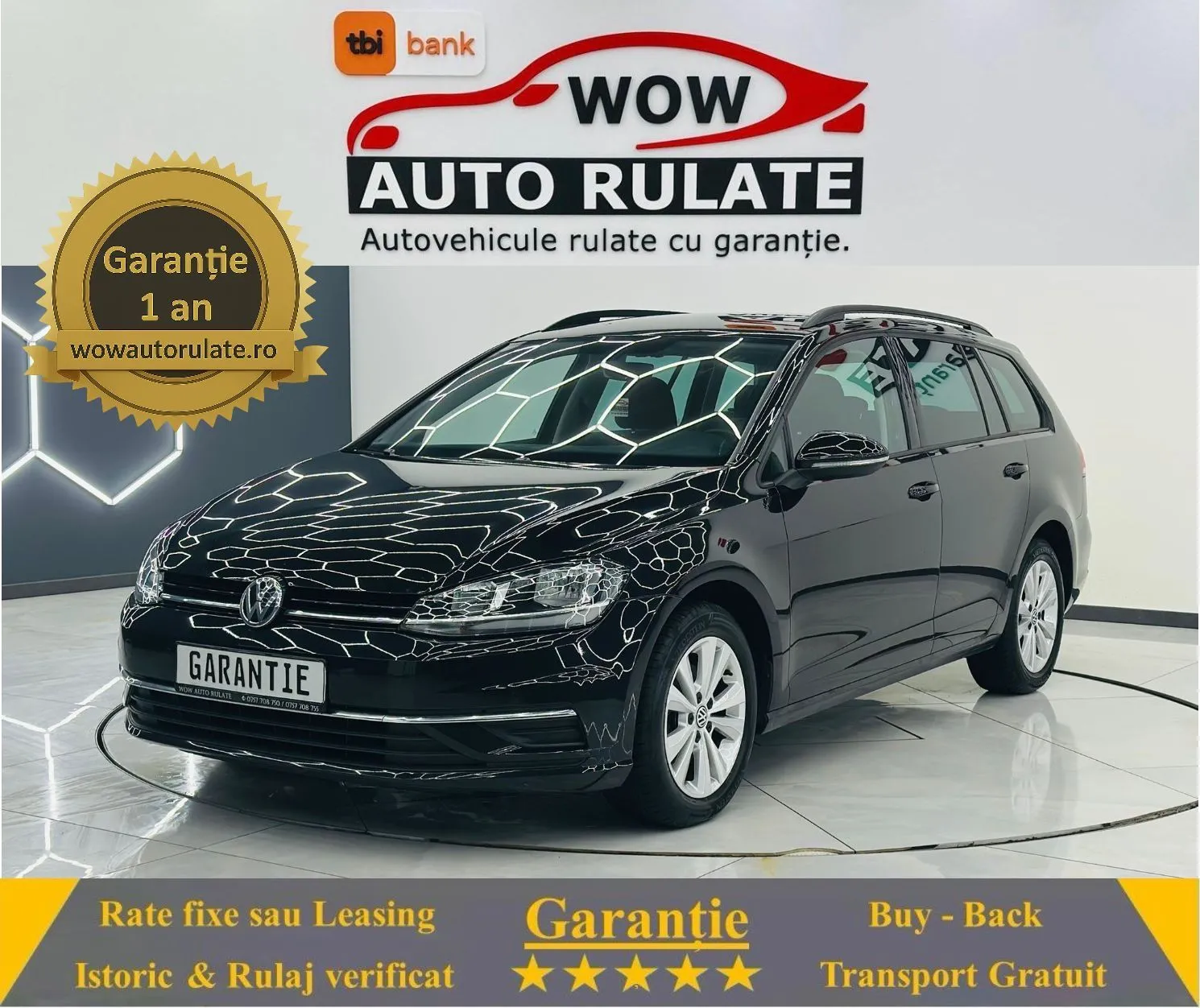 VOLKSWAGEN GOLF 2017 1.4i E6 Garantie 12 Luni Rate Avans 0 Doar Cu Buletinul 2017 - WOW Auto Rulate