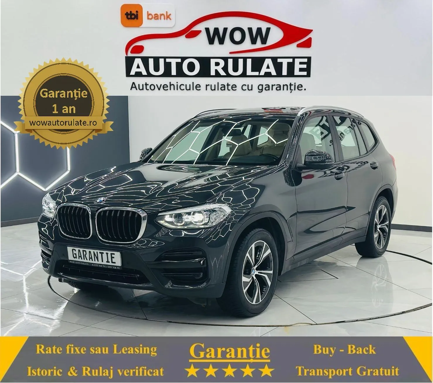 BMW X3 2018 2.0D E6 Garantie 12 Luni Rate Avans 0 Doar Cu Buletinul 2018 - WOW Auto Rulate