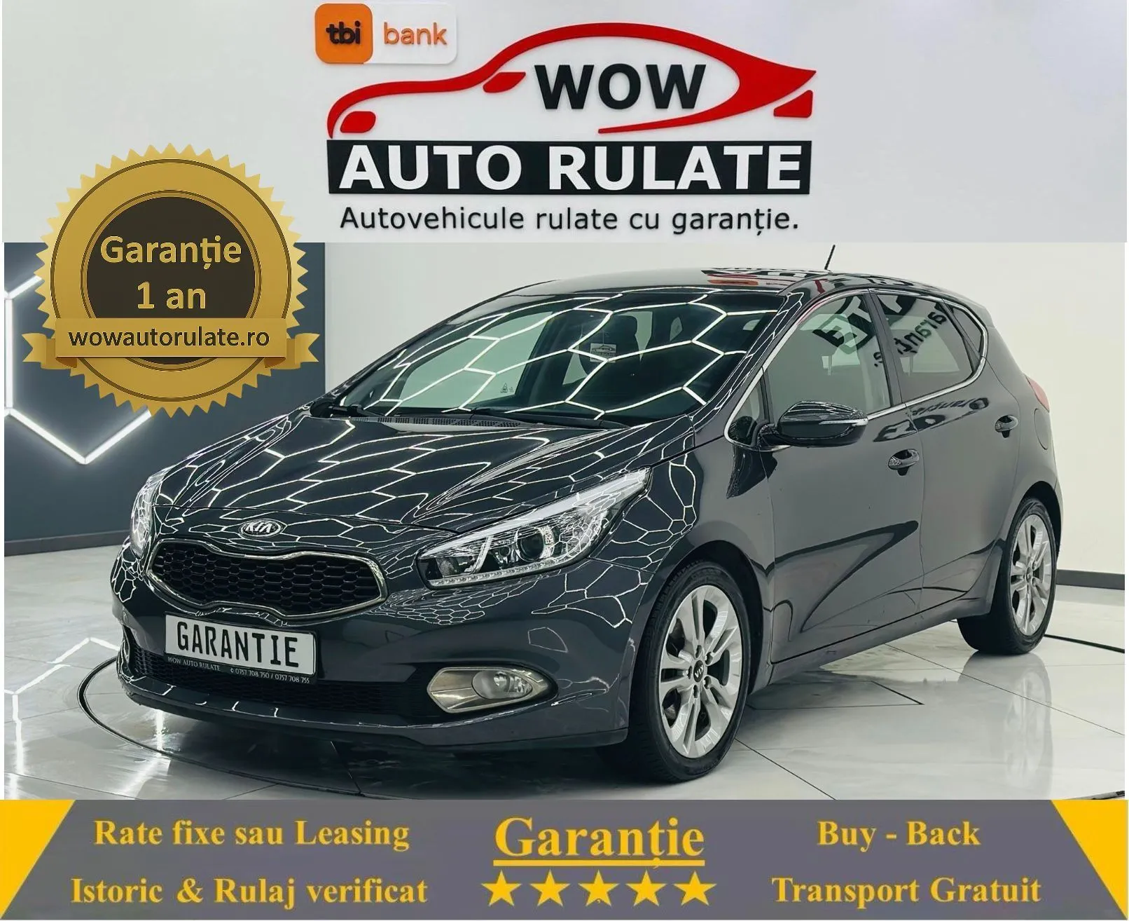 KIA CEED 2014 1.6D E5 Garantie 12 Luni Rate Avans 0 Doar Cu Buletinul 2014 - WOW Auto Rulate