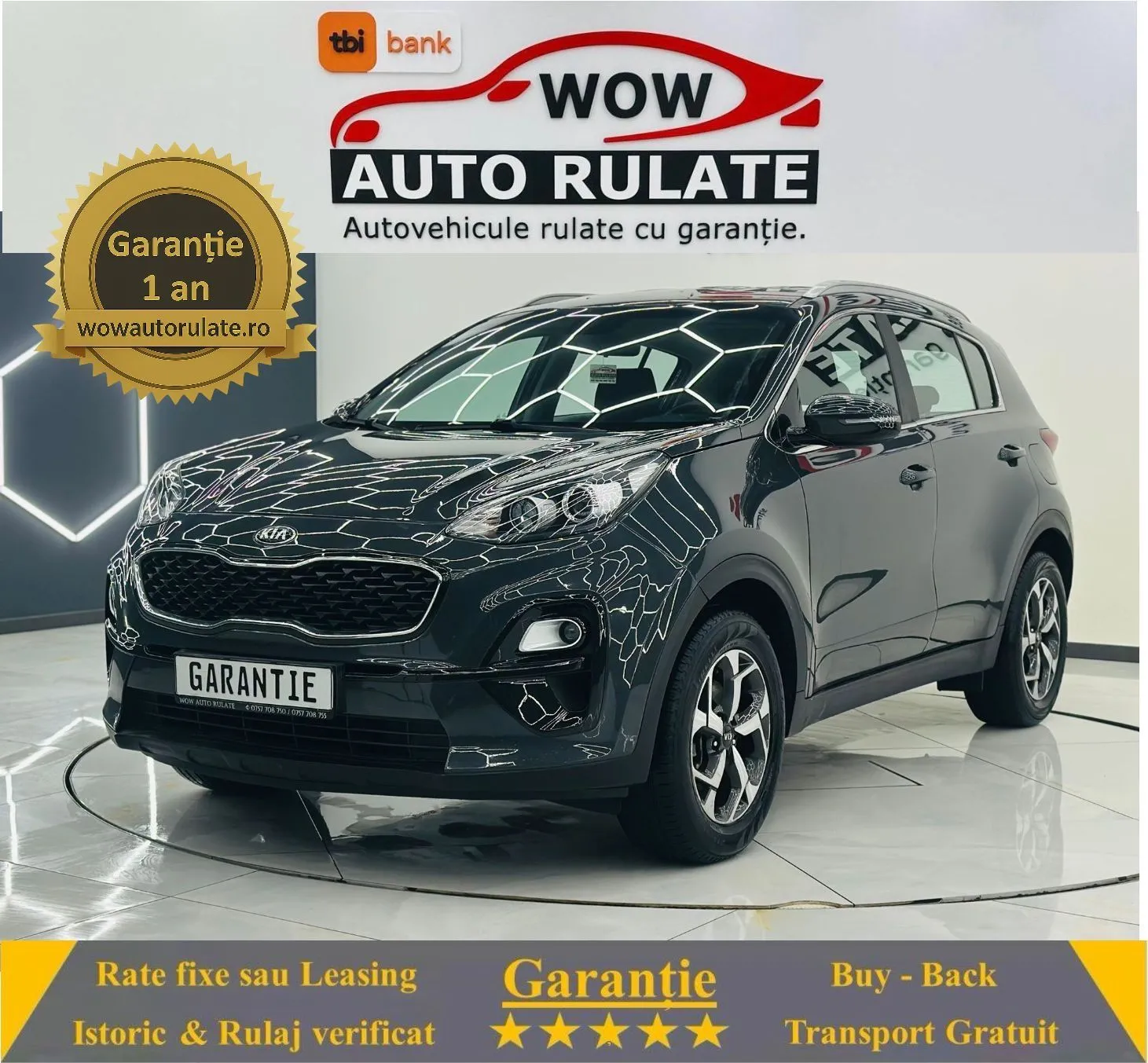 KIA SPORTAGE 2019 1.6i E6 Garantie 12 Luni Rate Avans 0 Doar Cu Buletinul 2019 - WOW Auto Rulate
