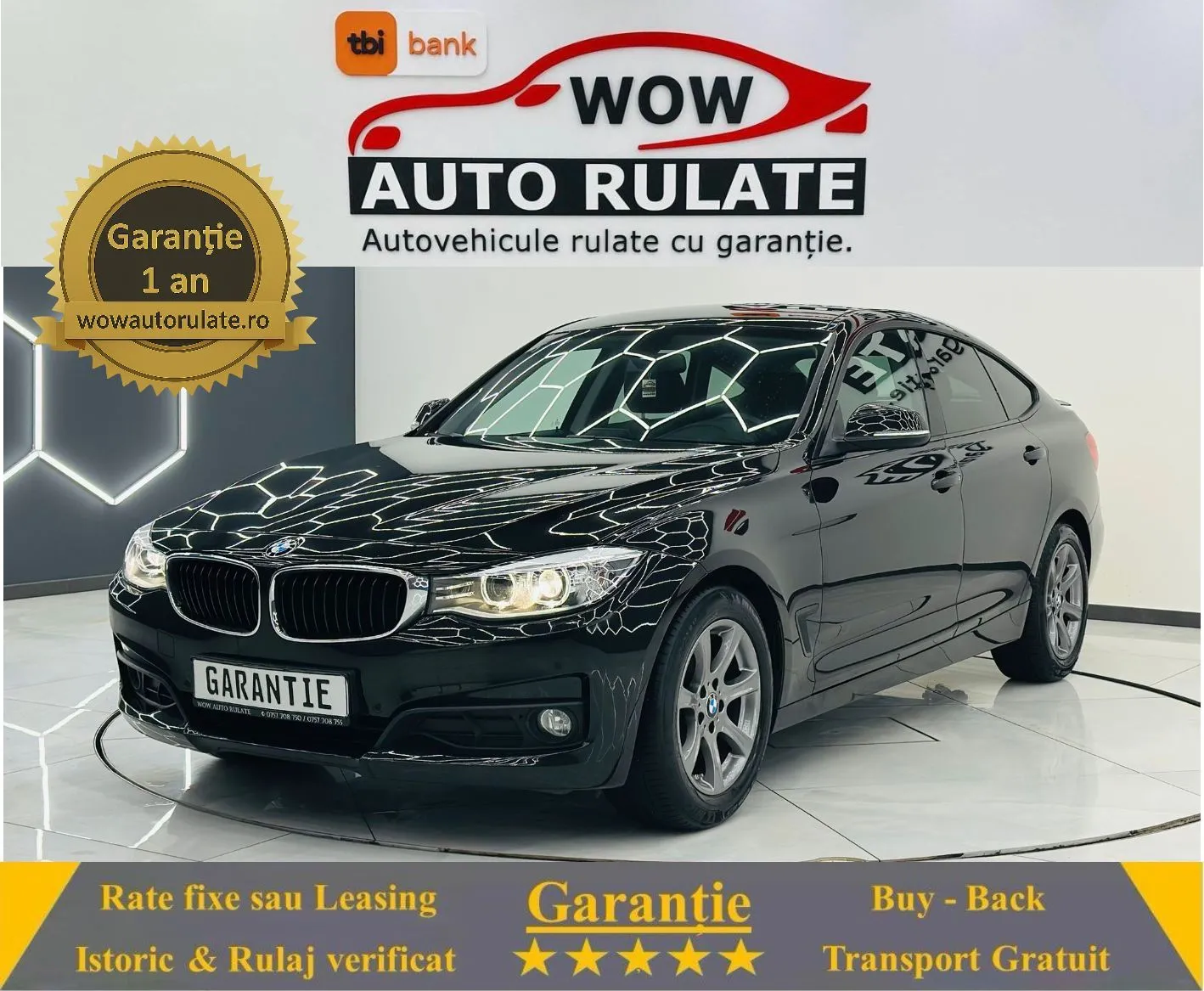BMW Seria-3 2014 2.0D E6 Garantie 12 Luni Rate Avand 0 Doar Cu Buletinul 2014 - WOW Auto Rulate