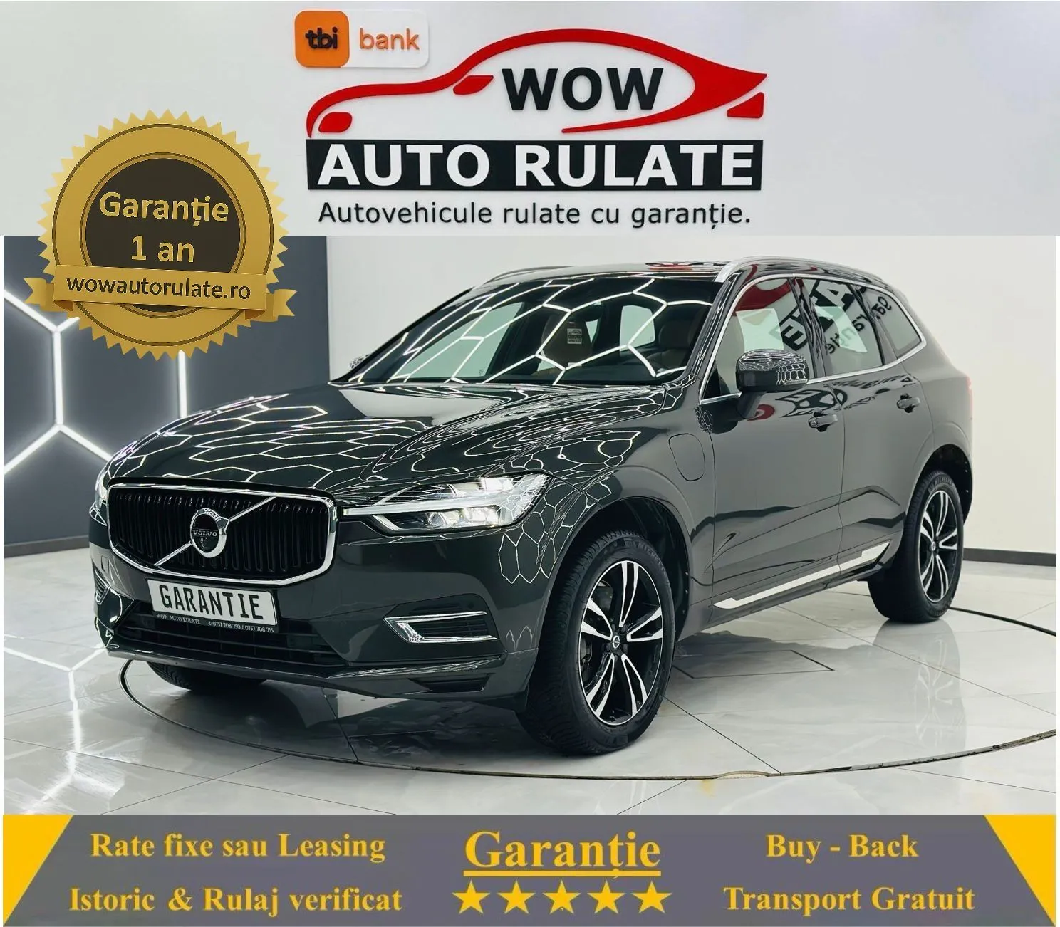 VOLVO Xc-60 2018 2.0i E6 Plug-in Hybrid Garantie 12 Luni Rate Avans 0 Doar Cu Bule 2018 - WOW Auto Rulate