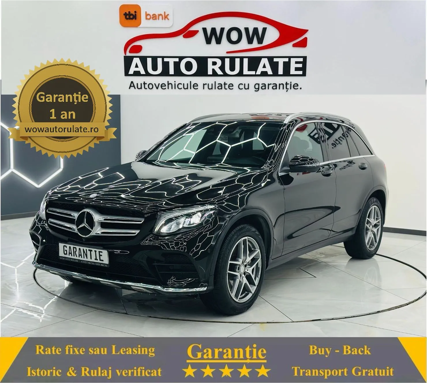 MERCEDESBENZ Glc 2016 2.2D E6 4X4 Garantie 12 Luni Rate Avans 0 Doar Cu Buletinul 2016 - WOW Auto Rulate