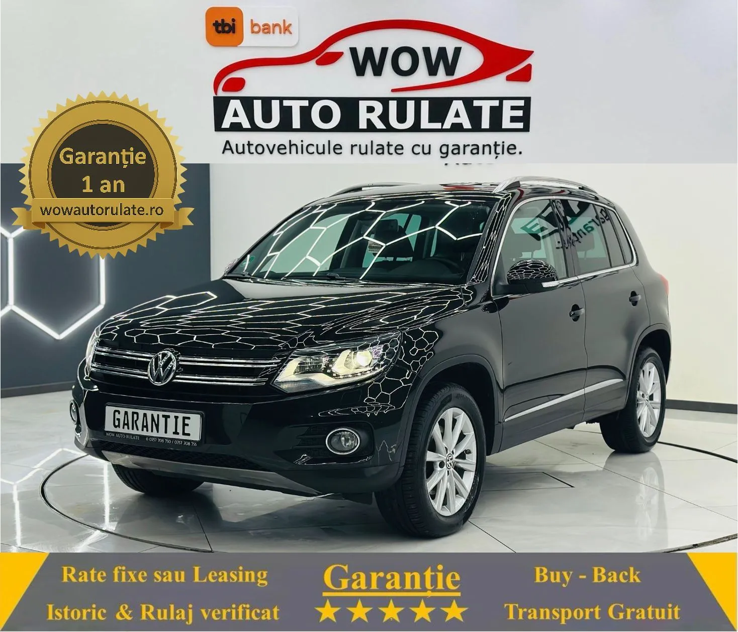 VOLKSWAGEN TIGUAN 2013 2.0D E5 4x4 Garantie 12 Luni Rate Avans 0 Doar Cu Buletinul 2013 - WOW Auto Rulate