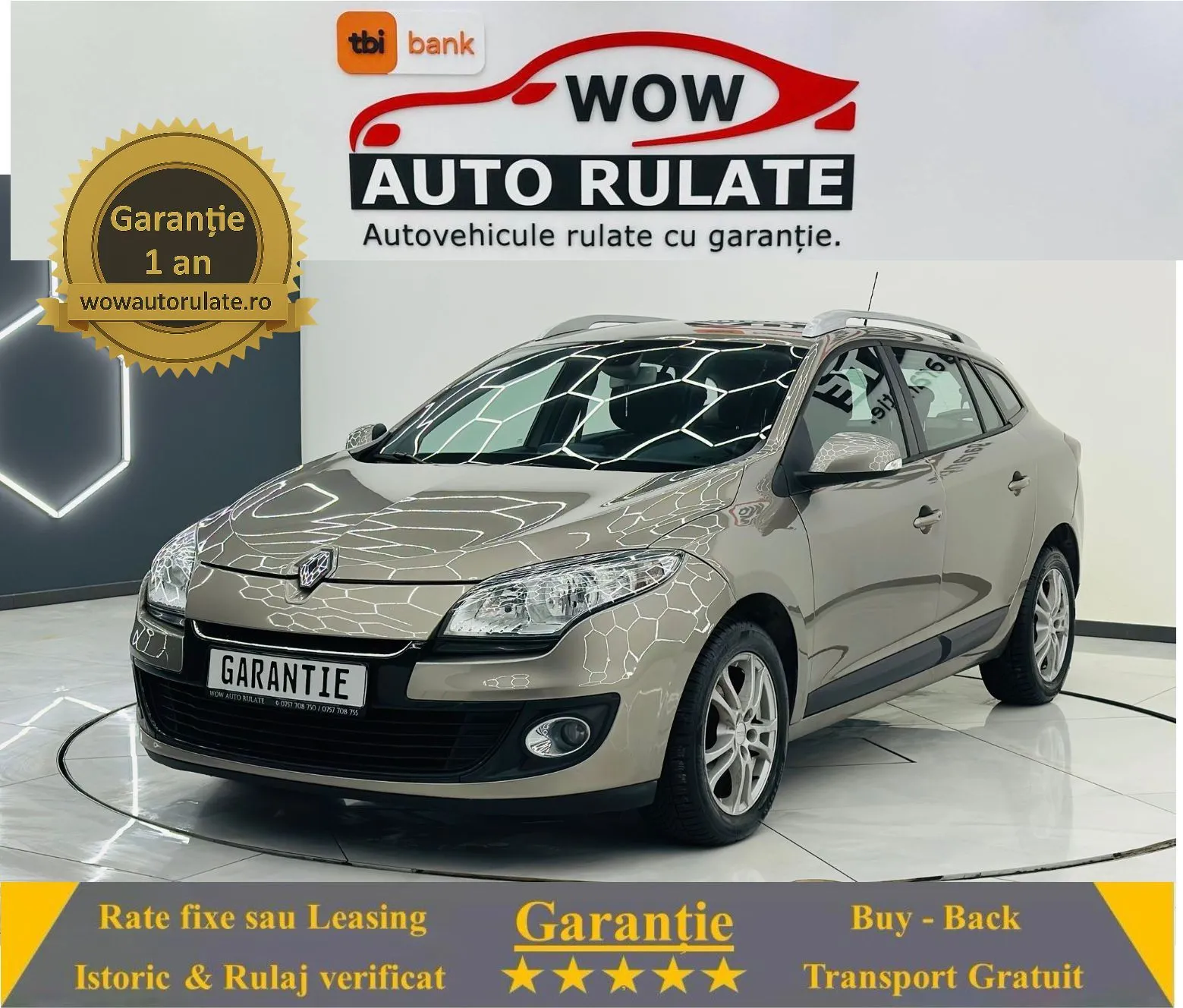 RENAULT MEGANE 2012 1.5D E5 Garantie 12 Luni Rate AVans 0 Doar Cu Buletinul 2012 - WOW Auto Rulate