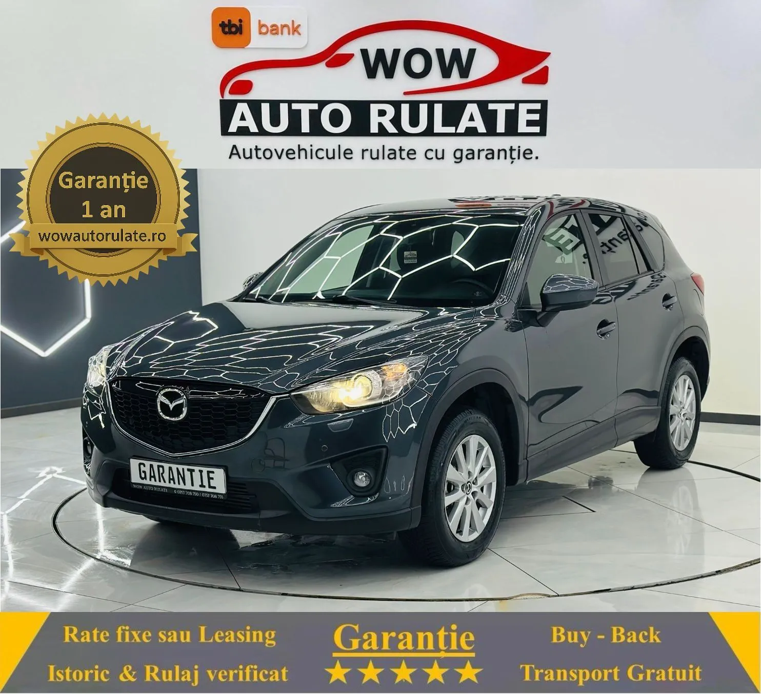 MAZDA CX-5 2014 2.2D E6 Garantie 12 Luni Rate Avans 0 Doar Cu Buletinul 2014 - WOW Auto Rulate