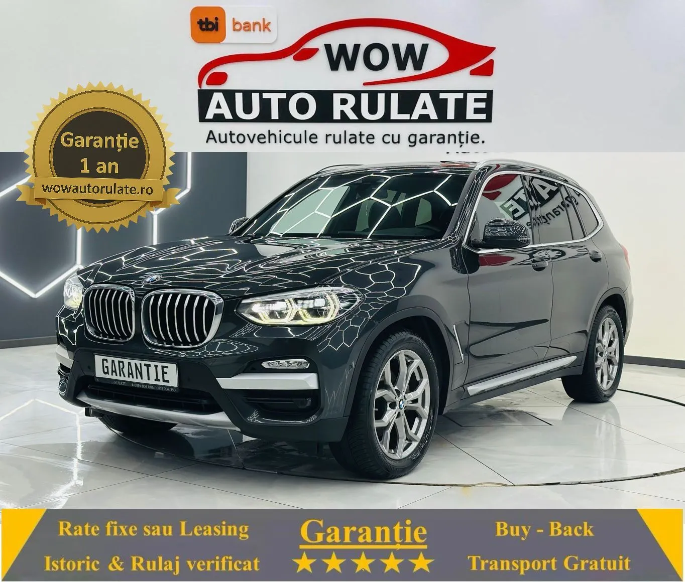 BMW X3 2019 2.0D E6 4x4 Garantie 12 Luni Rate Avans 0 Doar Cu Buletinul 2019 - WOW Auto Rulate