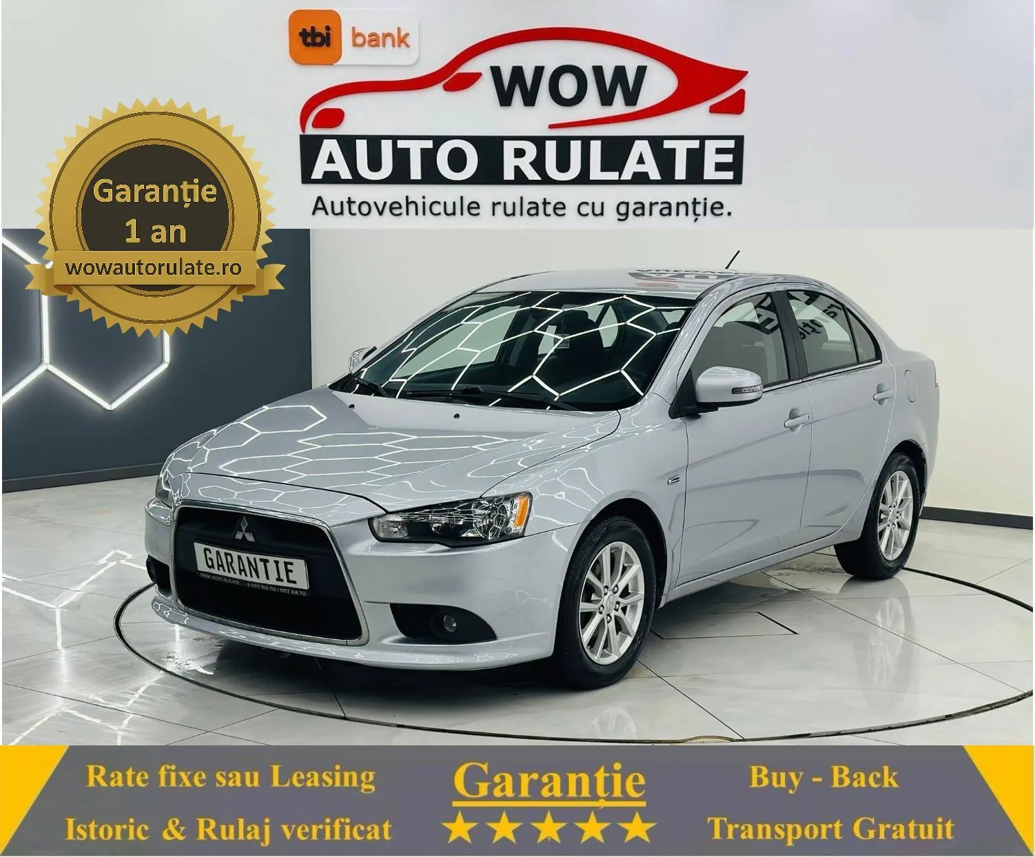 MITSUBISHI LANCER 2015 1.6i E6 Garantie 12 Luni Rate Avans 0 Doar Cu Buletinul 2015 - WOW Auto Rulate