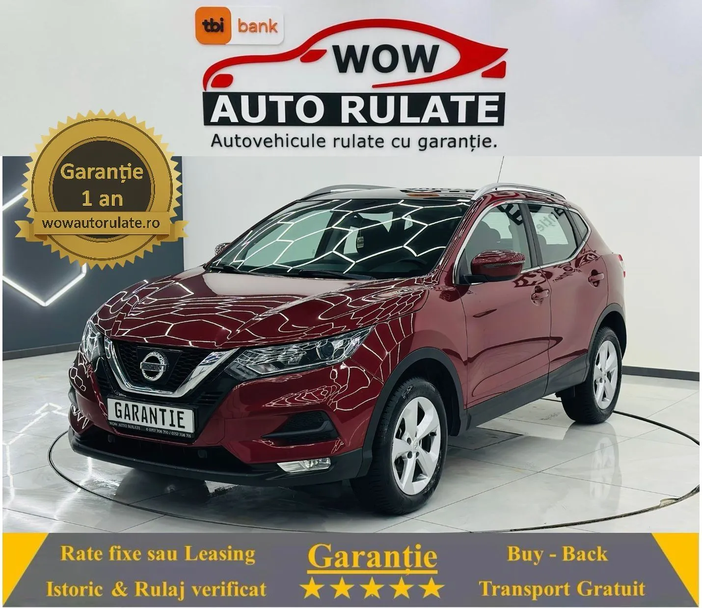 NISSAN Qashqai 2017 1.2i E6 Garantie 12 Luni Rate Avans0 0 Doar Cu Buletinul 2017 - WOW Auto Rulate