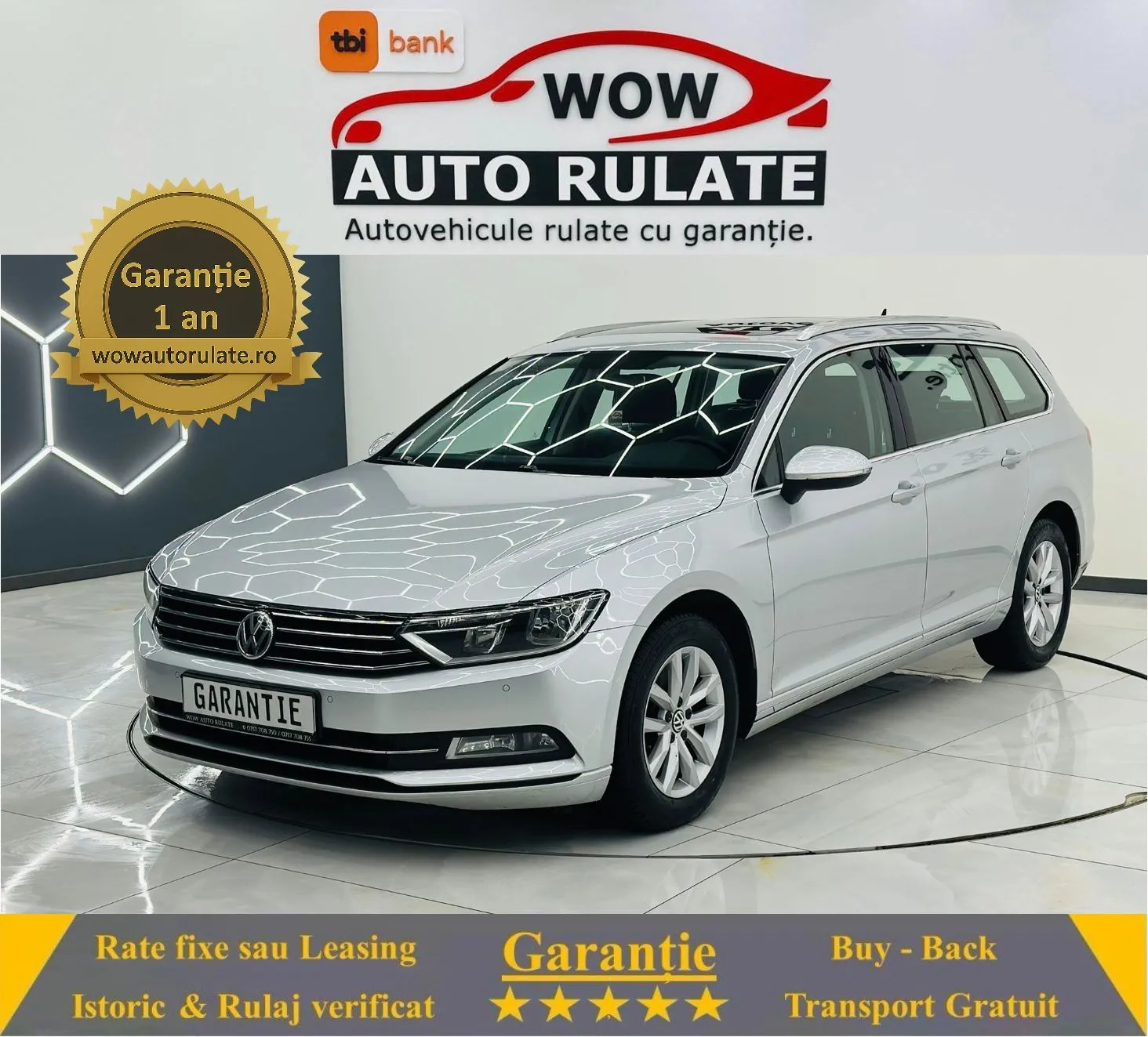 VOLKSWAGEN PASSAT 2015 2.0D E6 Garantie 12 Luni Rate Avans 0 Doar Cu Buletinul 2015 - WOW Auto Rulate