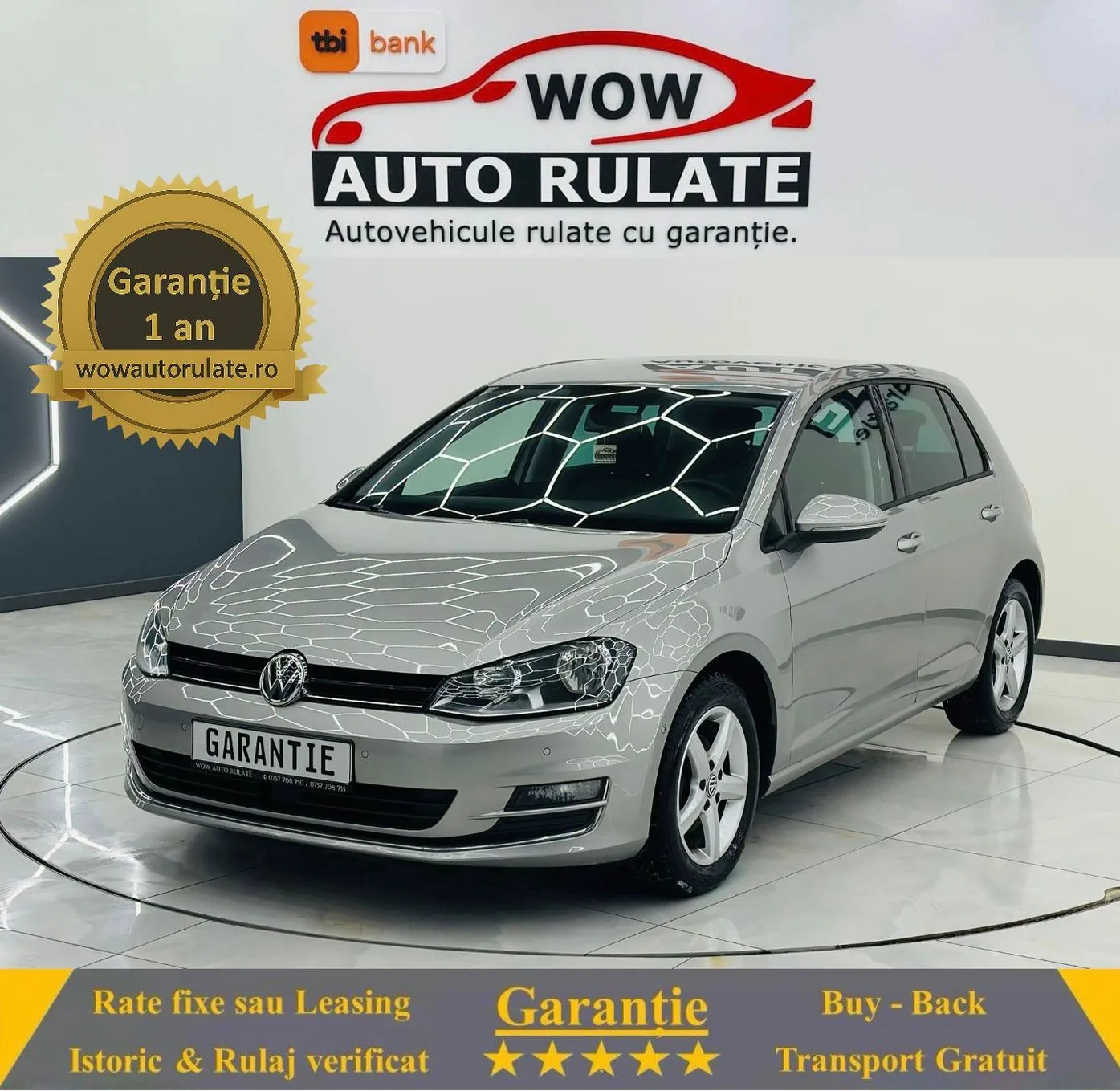 VOLKSWAGEN GOLF 2015 1.2i E5 Garantie 12 Luni Rate Avans 0 Doar Cu Buletinul 2015 - WOW Auto Rulate