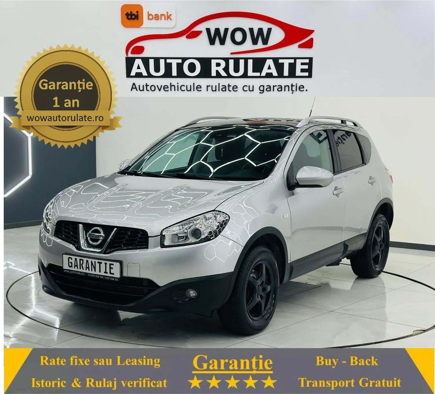 NISSAN Qashqai 2011 2.0D E5 4x4 Garantie 12 Luni Rate AVans 0 Doar Cu Buletinul 2011 - WOW Auto Rulate
