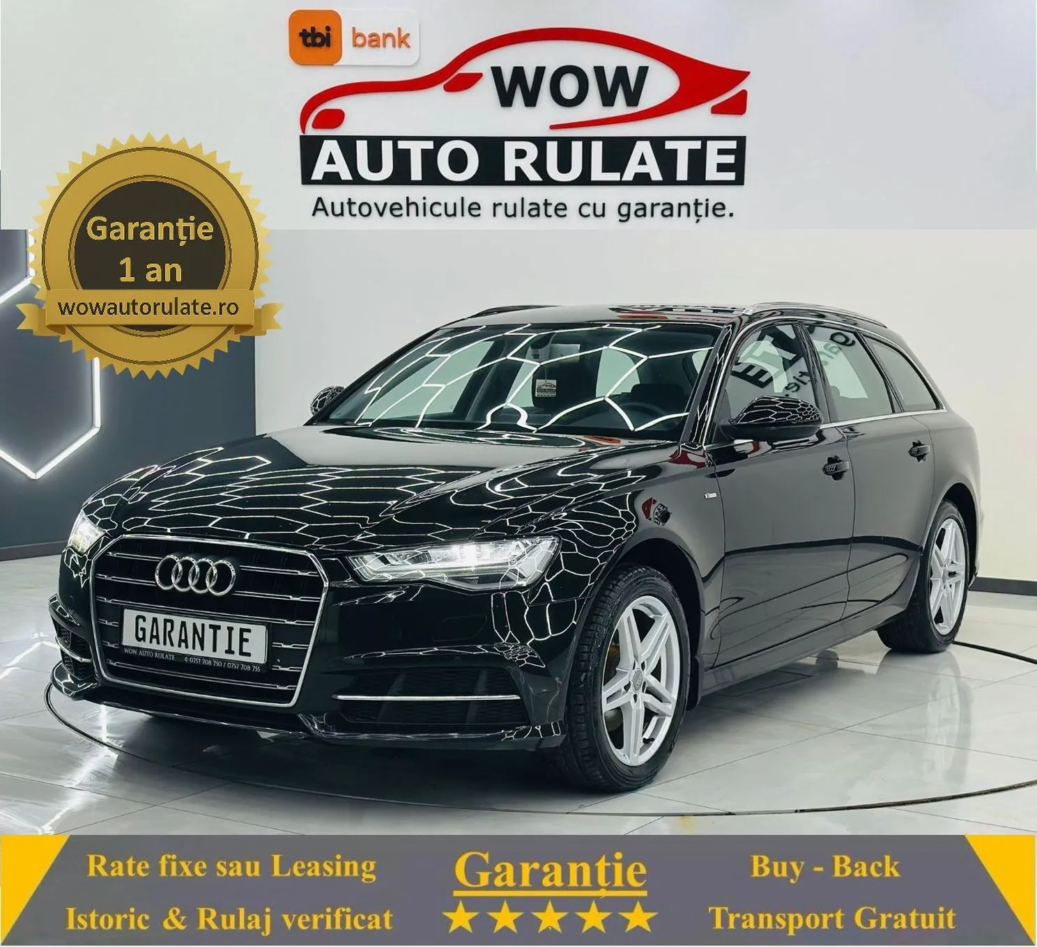 AUDI A6 2017 2.0D E6 Garantie 12 Luni Rate Avans 0 Doar Cu Buletinul 2017 - WOW Auto Rulate